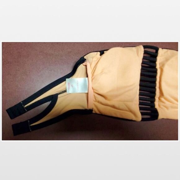 Xhilartion Swimwear Bikini Bandeau Top Womens Small Petite Black Bathing Suit - Picture 10 of 16